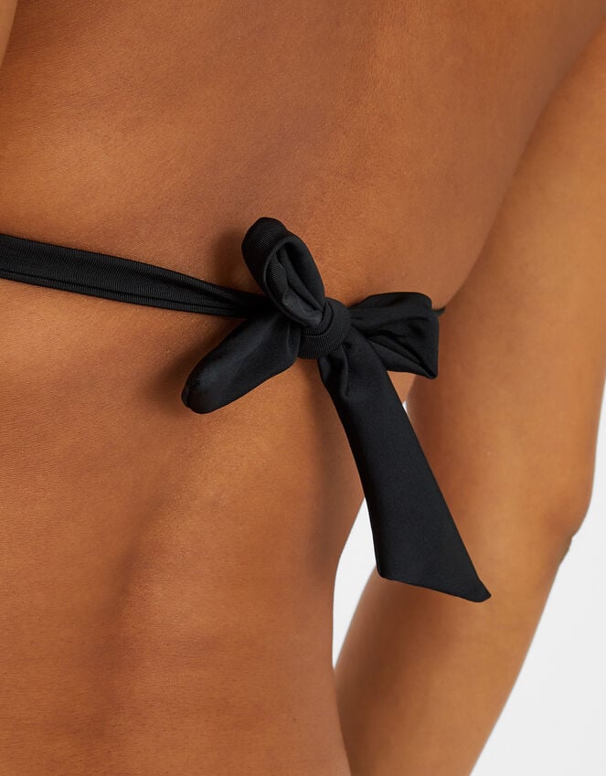 Accessorize Moulded Cup Halter Neck Bikini Top Black