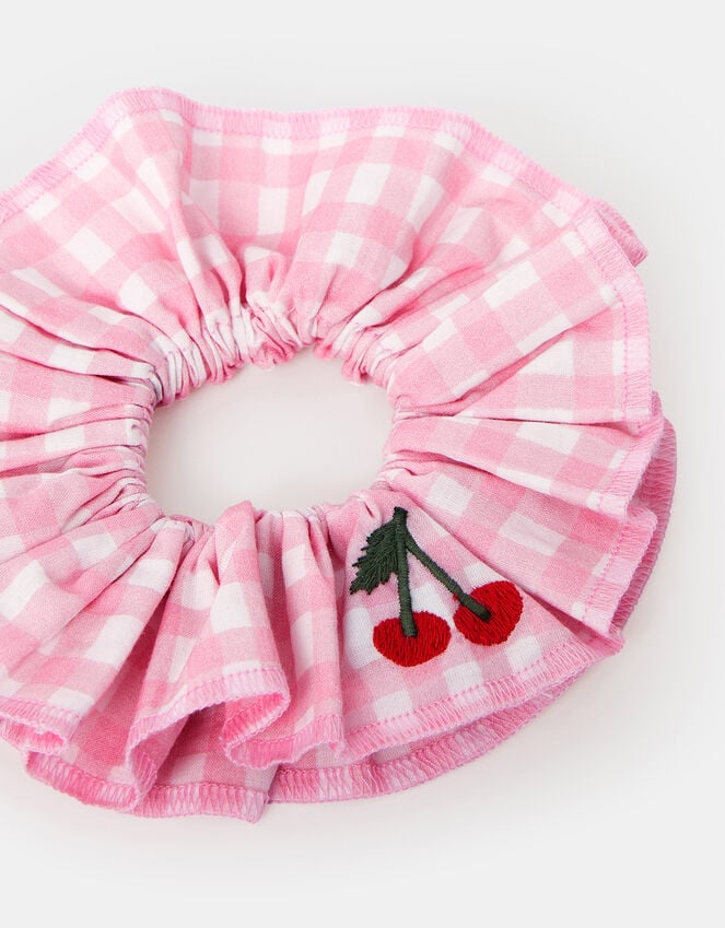 accessorize Oversized Cherry Gingham Hair Scrunchie