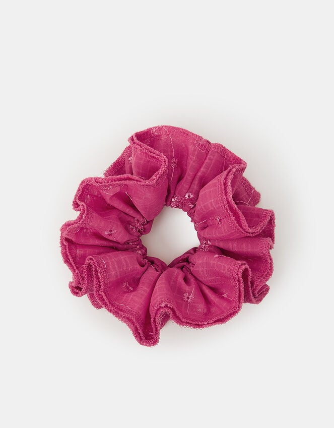 accessorize Oversized Floral Broderie Hair Scrunchie