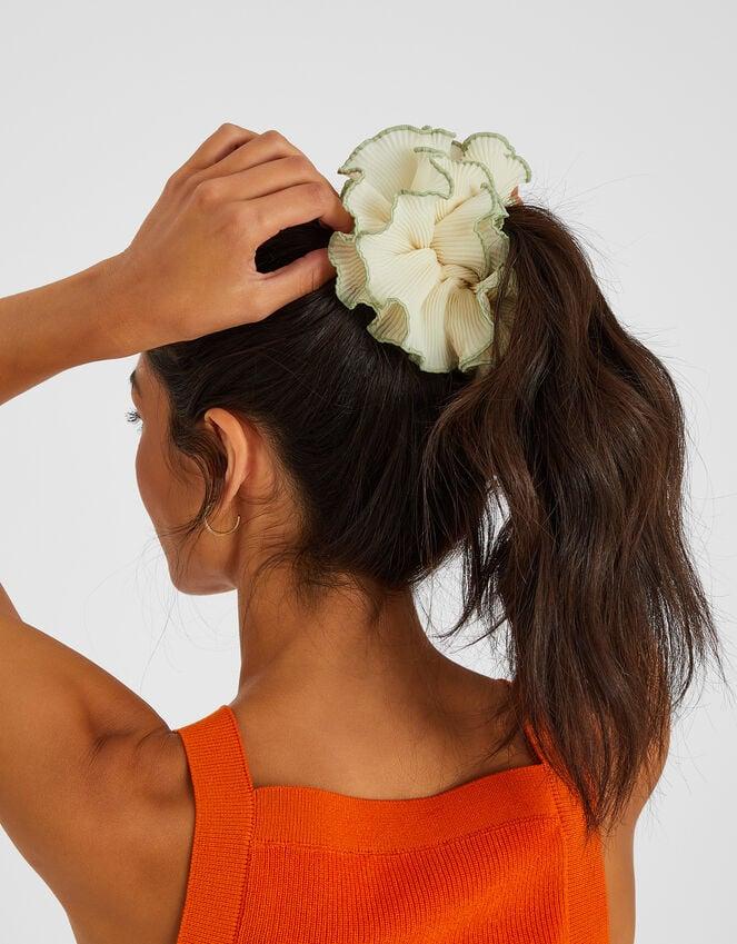 Accessorize Oversized Frilly Pleated Hair Scrunchie