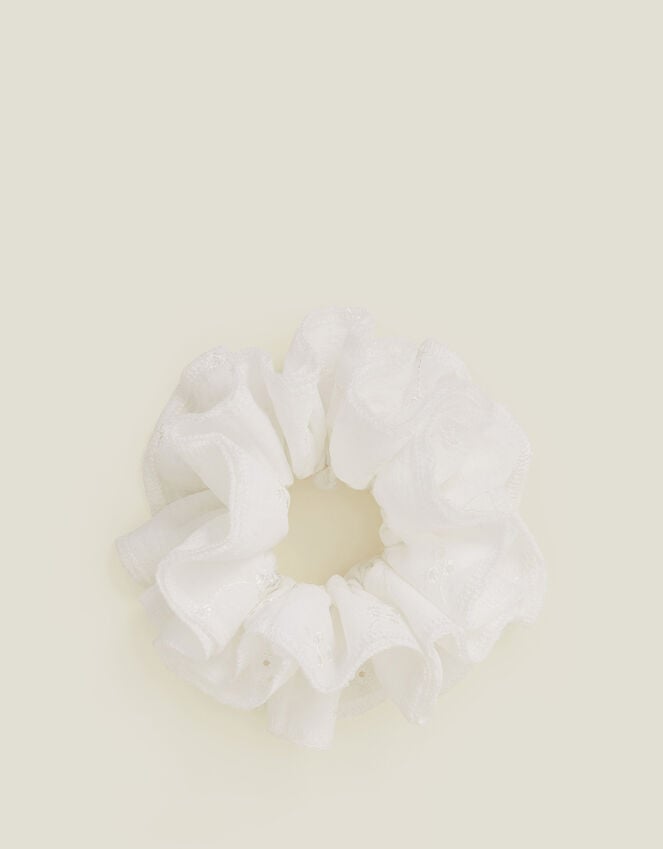 accessorize Oversized Layer Broderie Hair Scrunchie