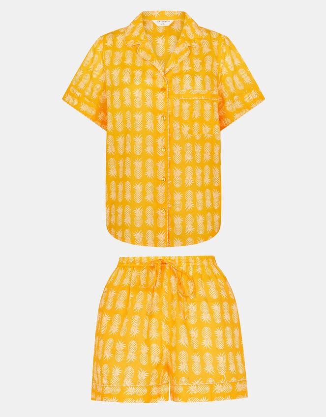 Accessorize Pineapple Print Short Pyjamas Set Yellow