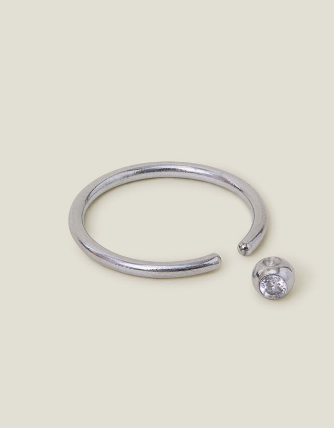 Accessorize Platinum-Plated Surgical Steel Belly Ring