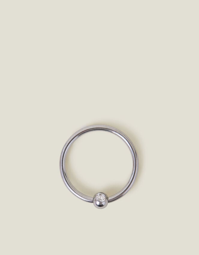 accessorize Platinum-Plated Surgical Steel Belly Ring