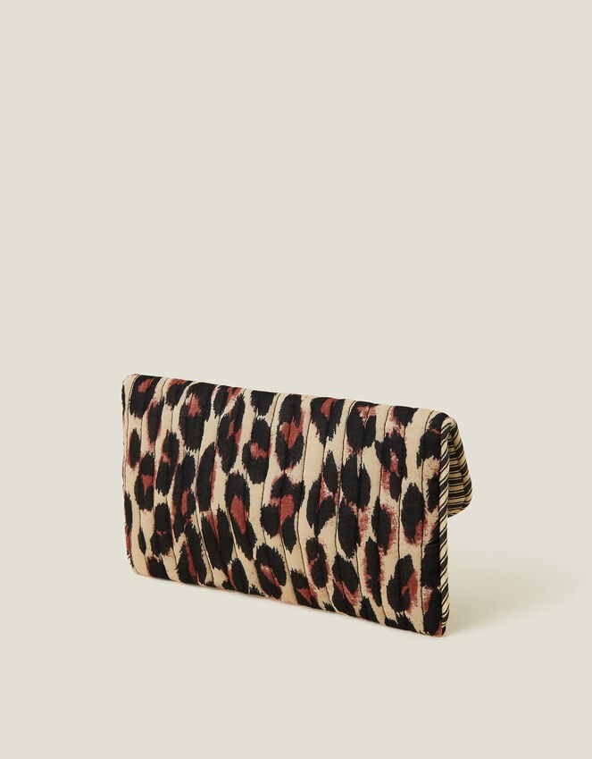 Accessorize Quilted Leopard Print Soft Sunglasses Case