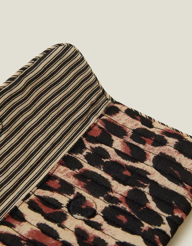 Accessorize Quilted Leopard Print Soft Sunglasses Case