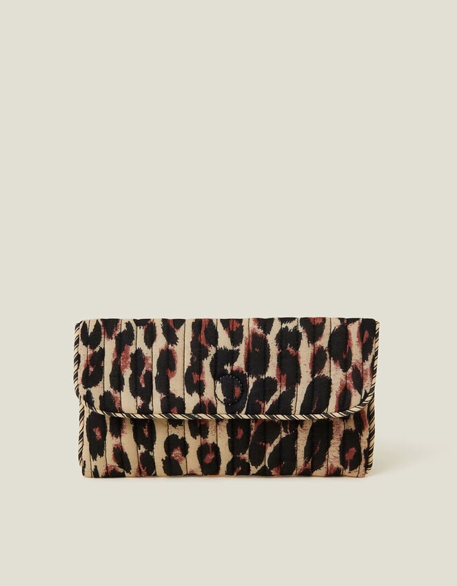 accessorize Quilted Leopard Print Soft Sunglasses Case