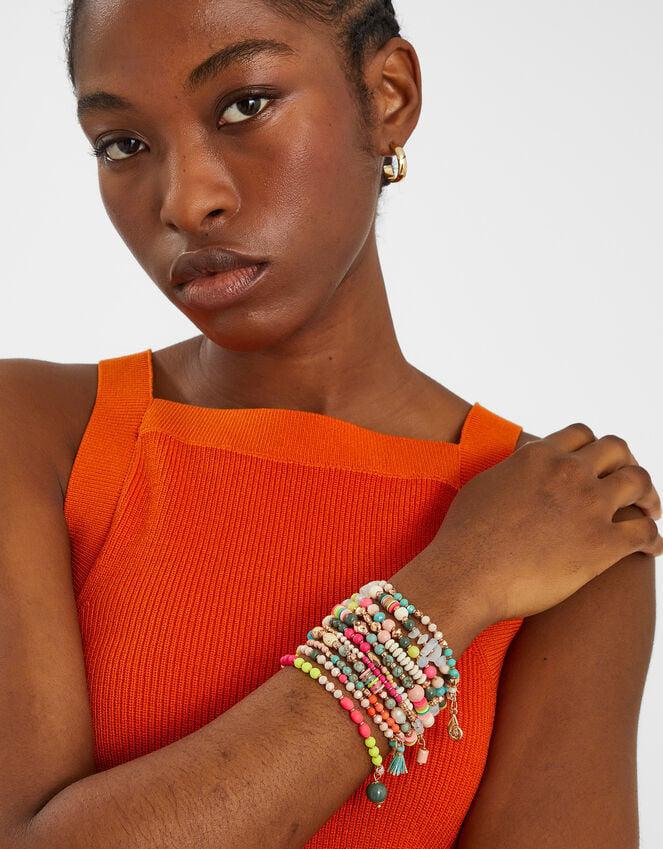 Accessorize Sea Charm Beaded Stretch Bracelet Multipack