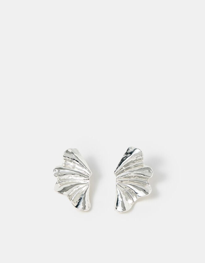 Accessorize Sterling Silver-Plated Fan Stud Earrings