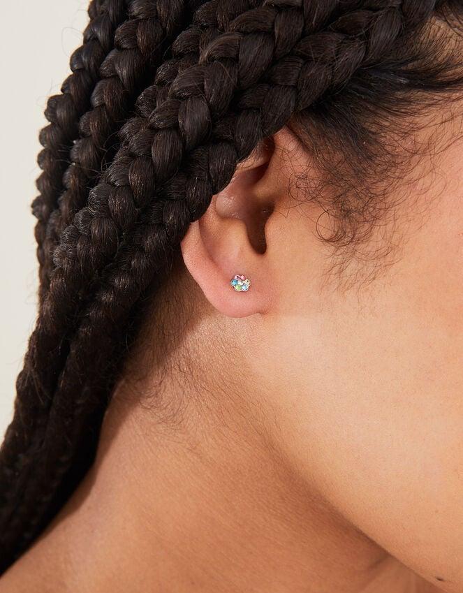Accessorize Sterling Silver Plated Flower Stud Earrings