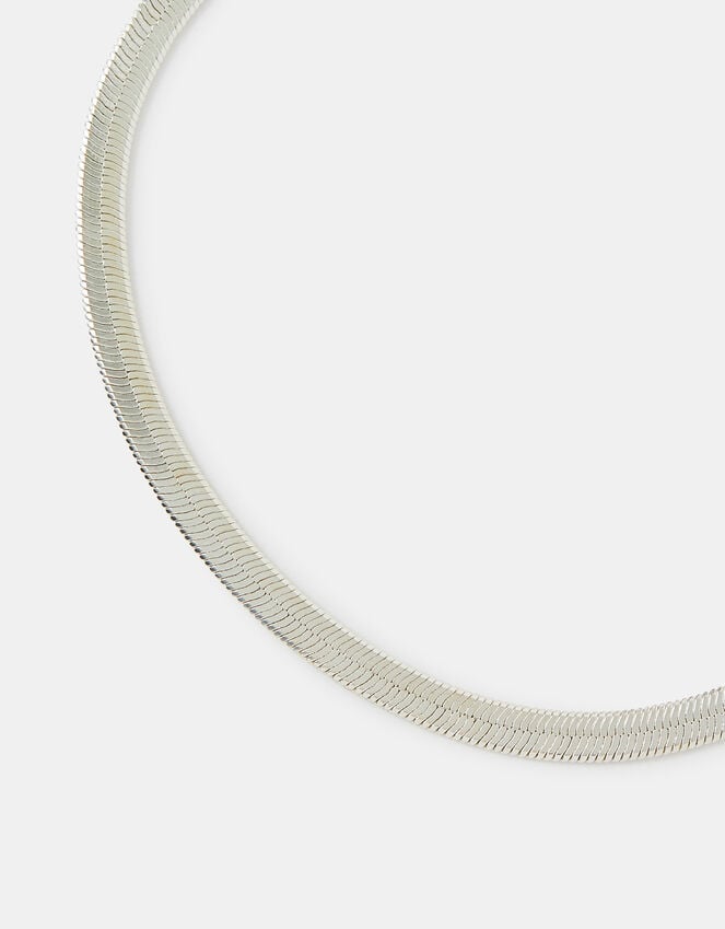 accessorize Sterling Silver-Plated Omega Chain Bracelet