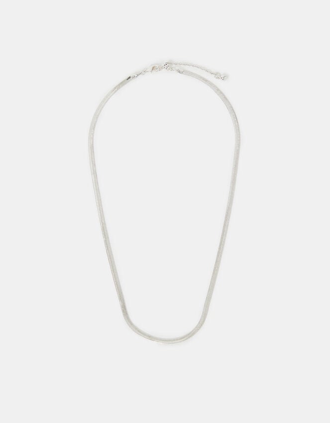 Accessorize Sterling Silver-Plated Omega Chain Necklace