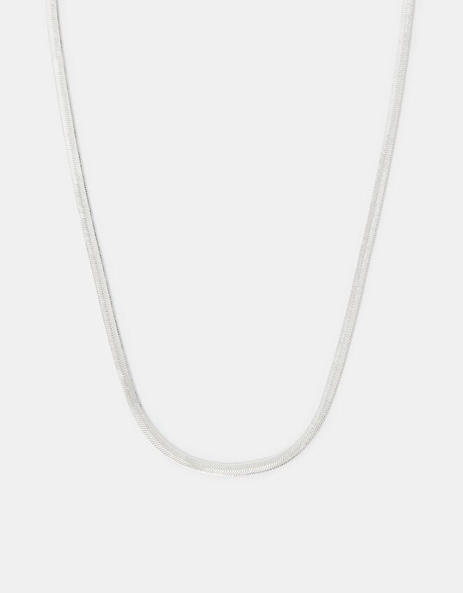 accessorize Sterling Silver-Plated Omega Chain Necklace