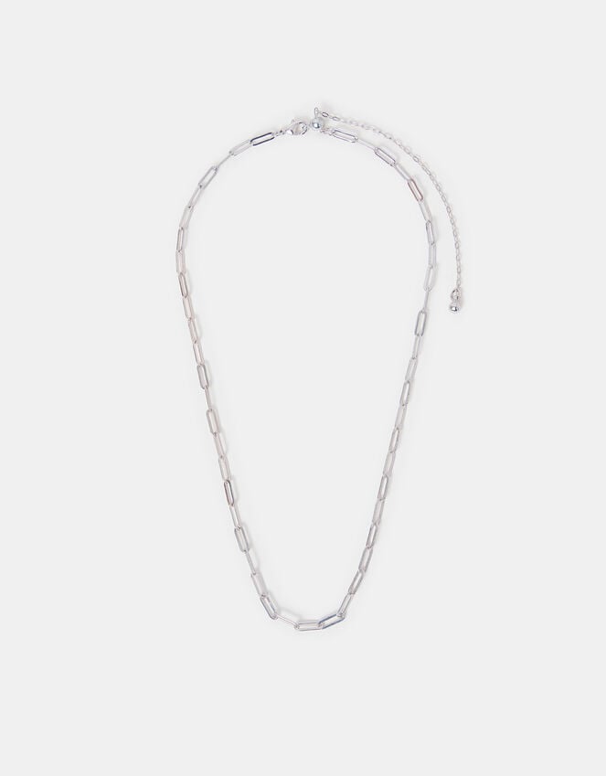 Accessorize Sterling Silver-Plated Paper Clip Chain