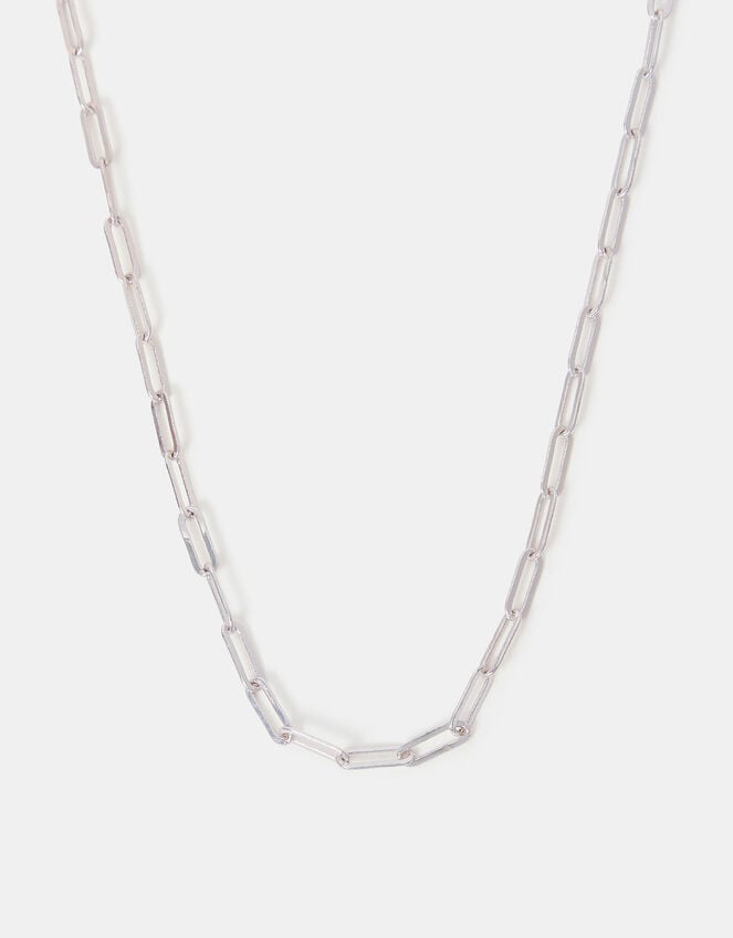 accessorize Sterling Silver-Plated Paper Clip Chain