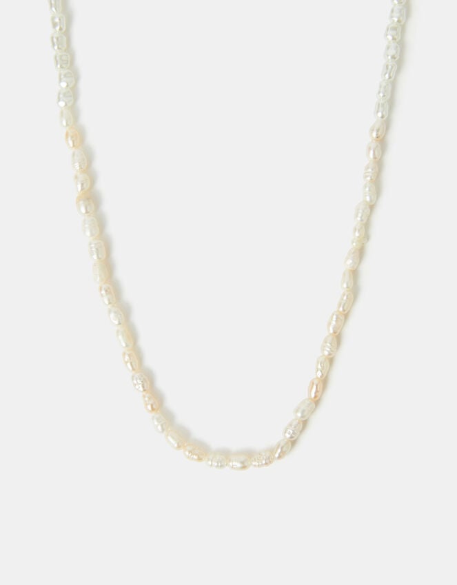 accessorize Sterling Silver-Plated Seed Pearl Necklace