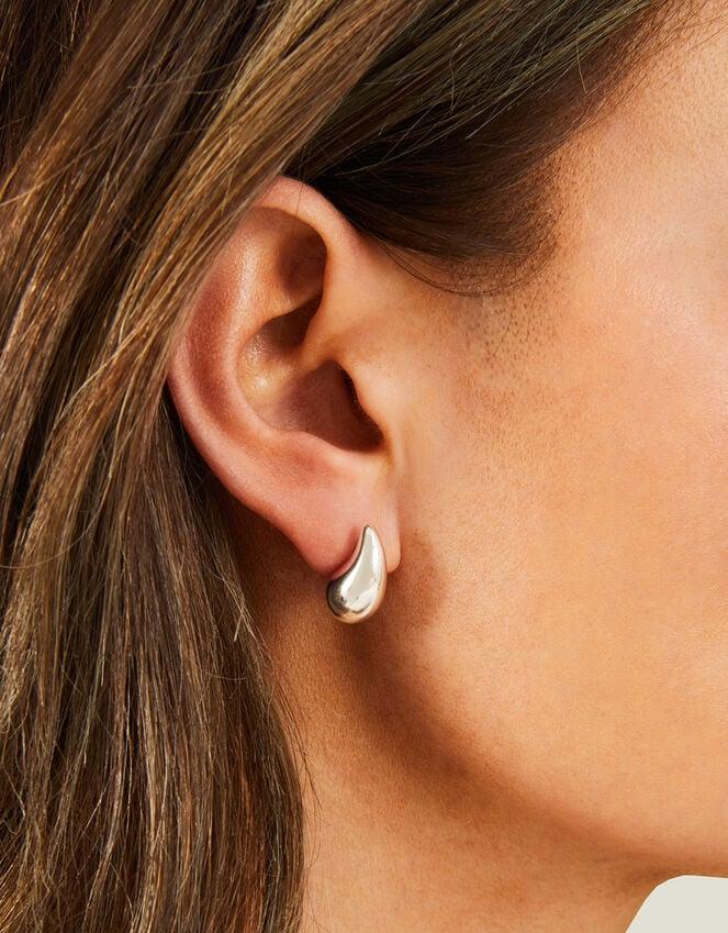 Accessorize Sterling Silver-Plated Tear Drop Earrings