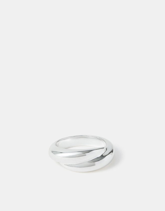 Accessorize Sterling Silver-Plated Wrap Ring Silver