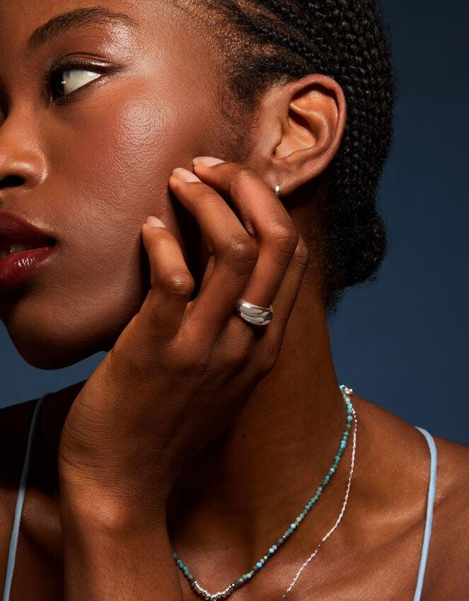 Accessorize Sterling Silver-Plated Wrap Ring Silver