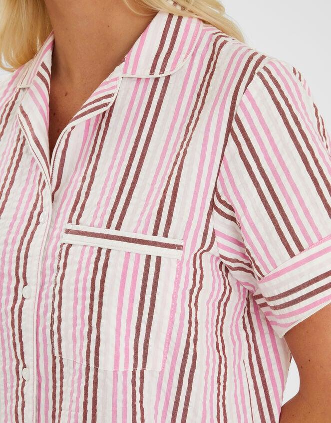 Accessorize Stripe Seersucker Short Pyjamas Set Multi