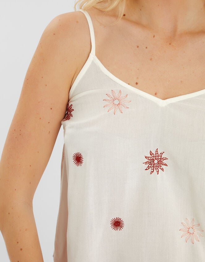 Accessorize Sun Embroidered Short Pyjamas Set Ivory