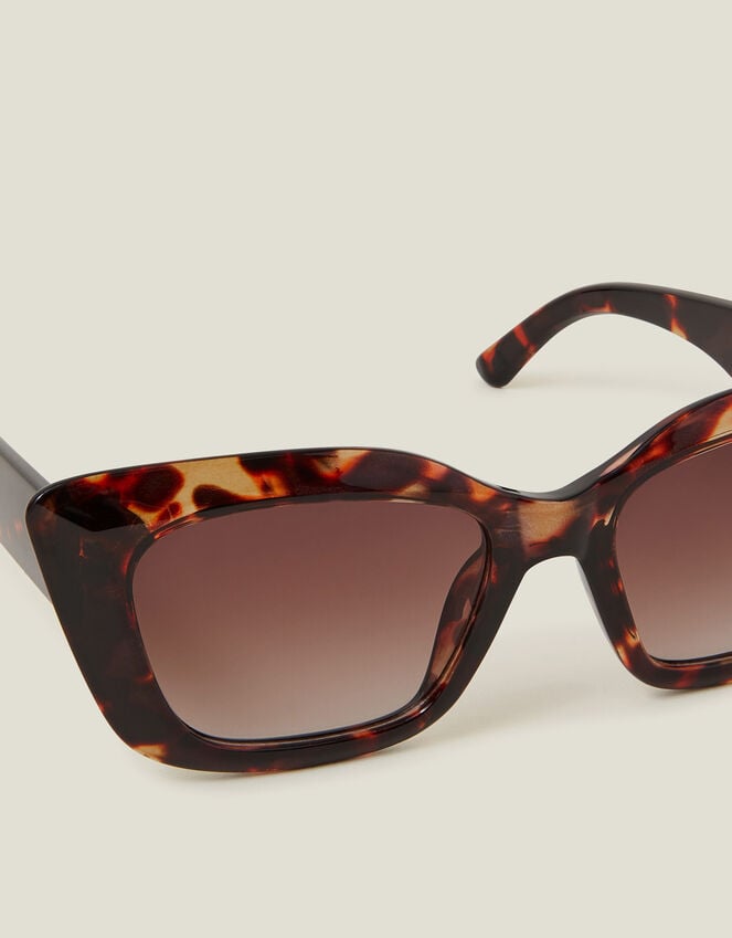Accessorize Tortoiseshell Crystal Cat Eye Sunglasses