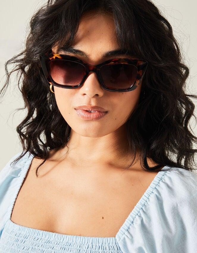 Accessorize Tortoiseshell Crystal Cat Eye Sunglasses
