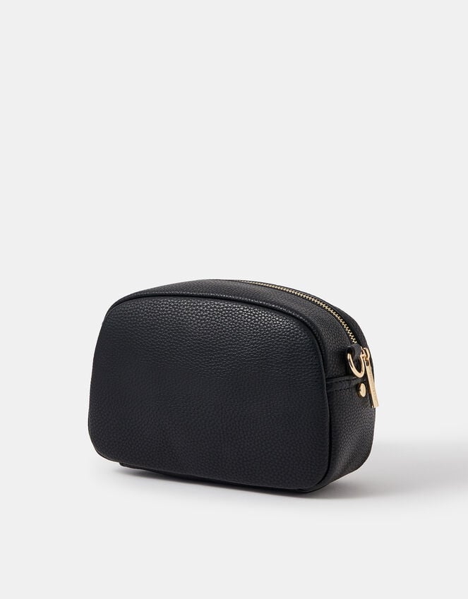 Accessorize Webbing Strap Small Crossbody Bag Black