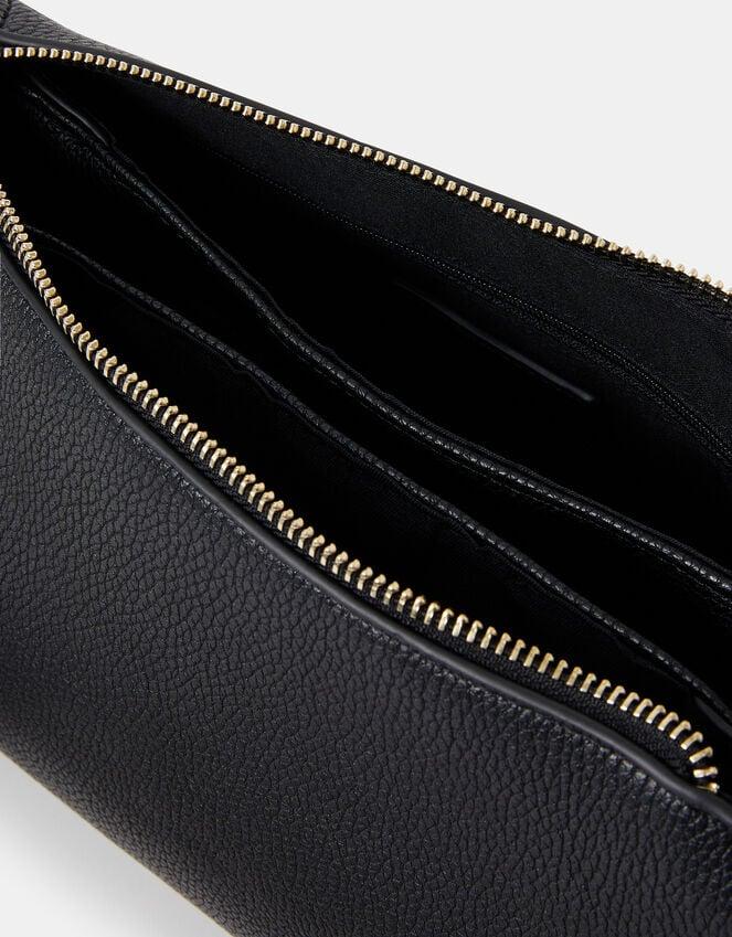Accessorize Webbing Strap Suedette Crossbody Bag Black