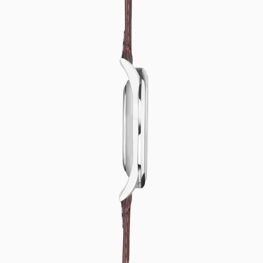 Accurist Accurist Classic Men’s Watch | Silver Case & Brown Leather Strap With Lawn Green Dial | 37mm