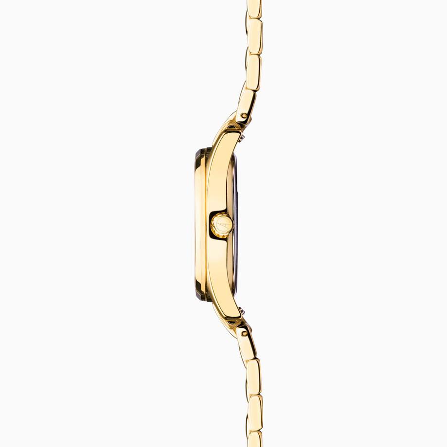 Accurist Accurist Everyday Ladies Watch | Gold Case & Stainless Steel Bracelet With Black Dial | 30mm