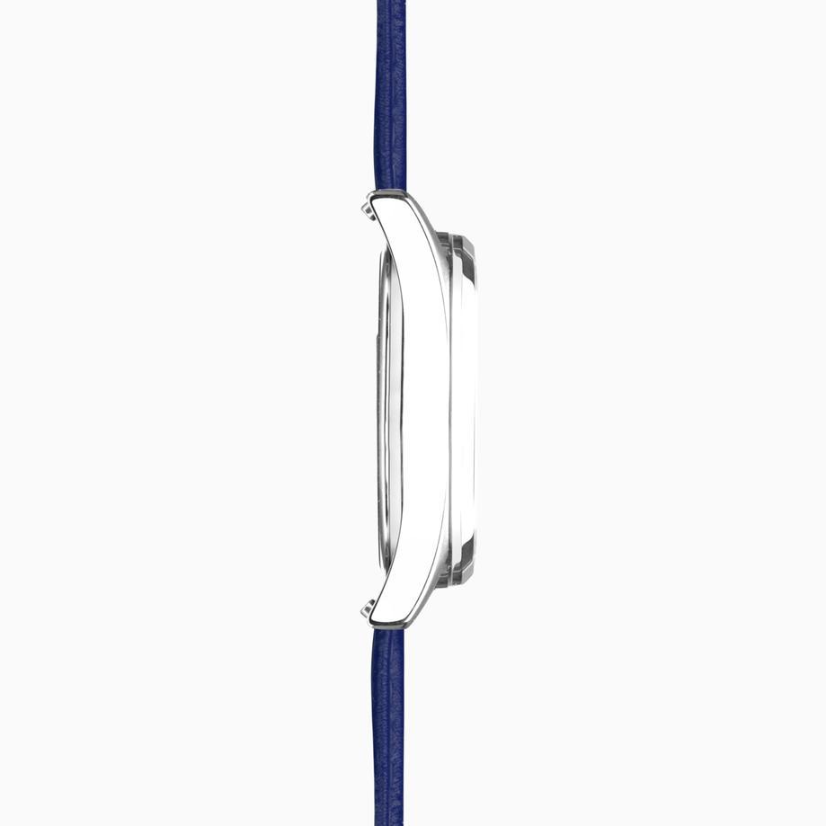 Accurist Accurist Everyday Men's Watch | Silver Case & Blue Leather Strap With Oxford Blue Dial | 40mm