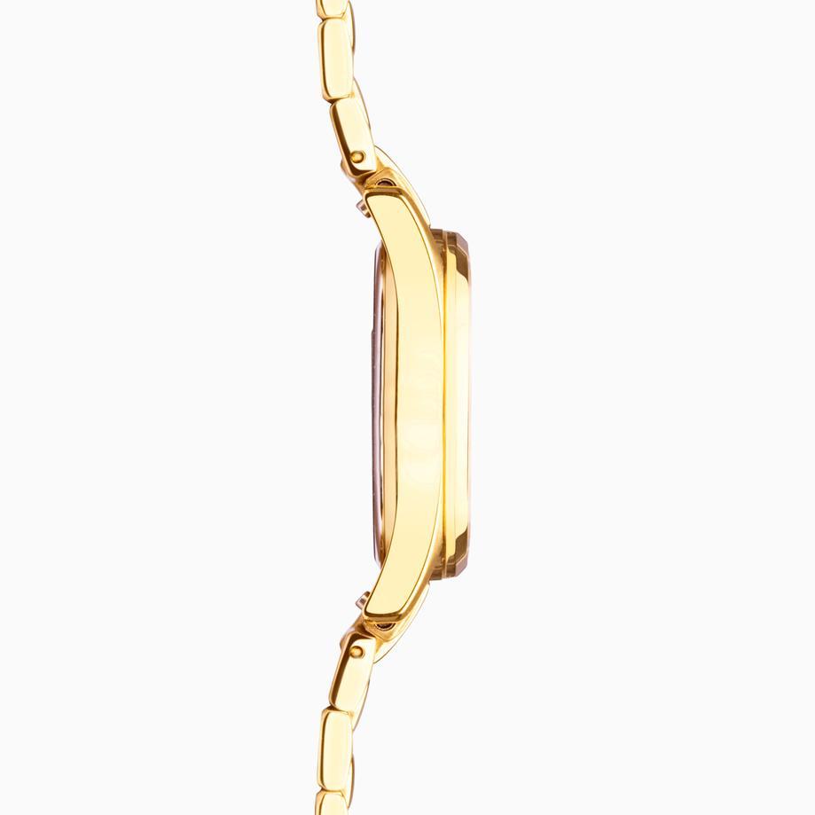 Accurist Accurist Everyday Solar Men’s Watch | Gold Stainless Steel Case & Bracelet With Green Dial | 40mm