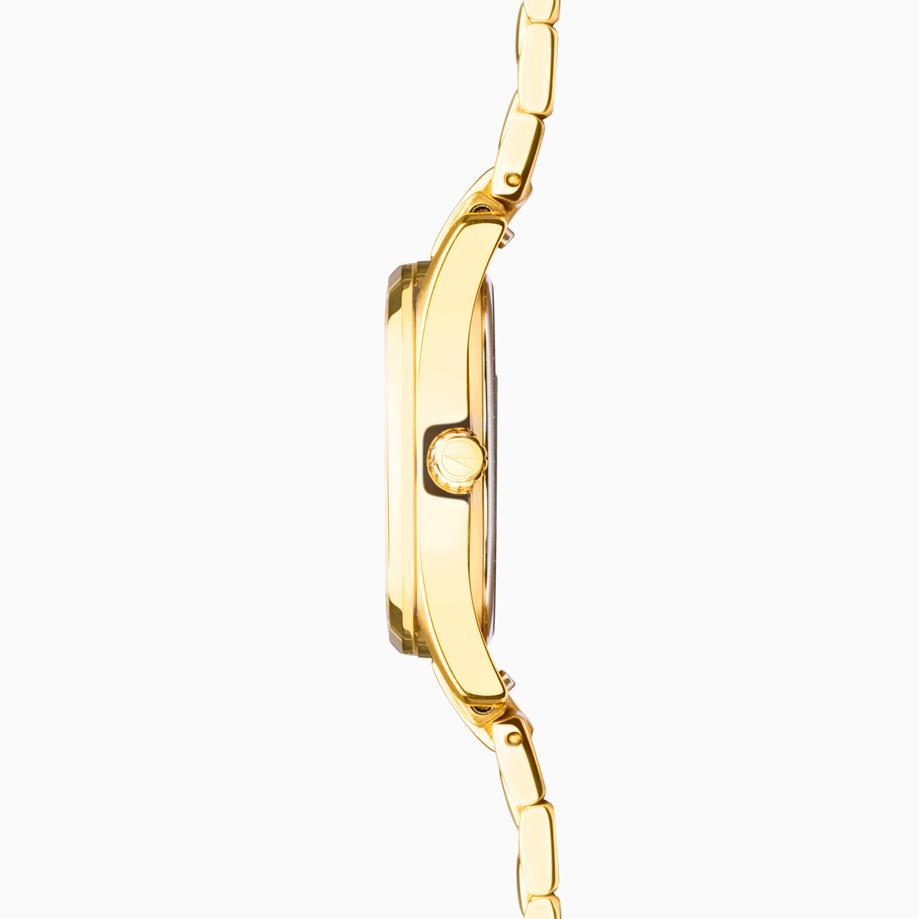 Accurist Accurist Everyday Solar Men’s Watch | Gold Stainless Steel Case & Bracelet With Green Dial | 40mm