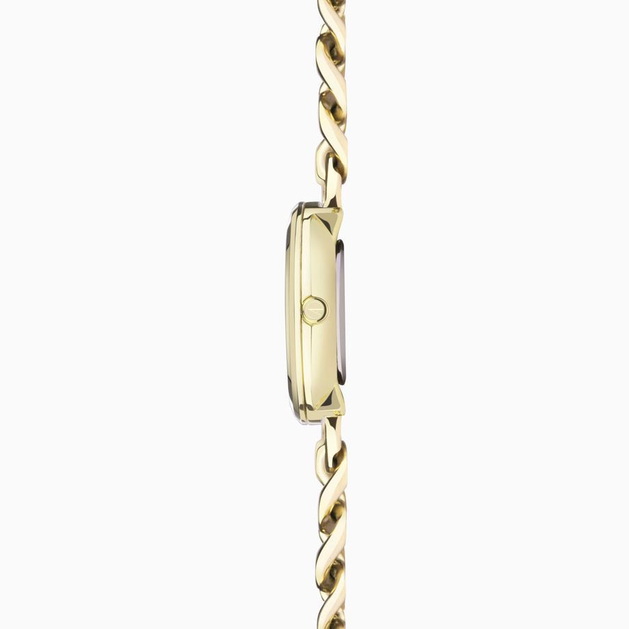 Accurist Accurist Jewellery Ladies Watch | Gold Case & Stainless Steel Bracelet With Green Malachite Dial | 28mm