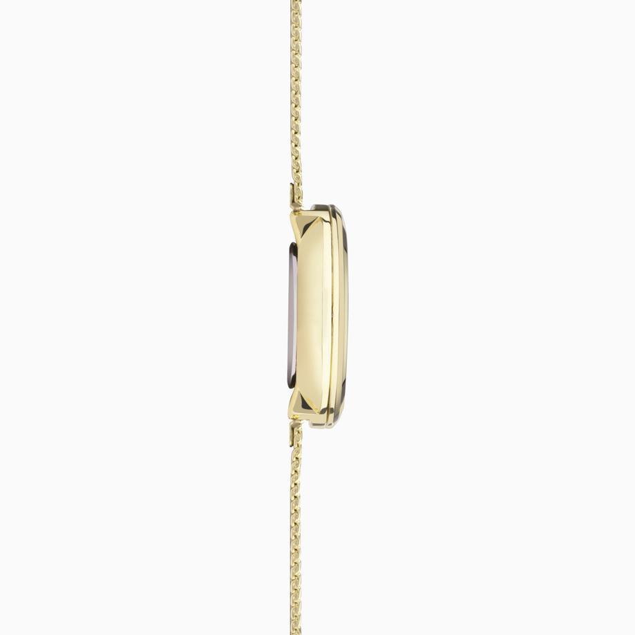 Accurist Accurist Jewellery Ladies Watch | Gold Case & Stainless Steel Bracelet With Black Onyx Dial | 28mm