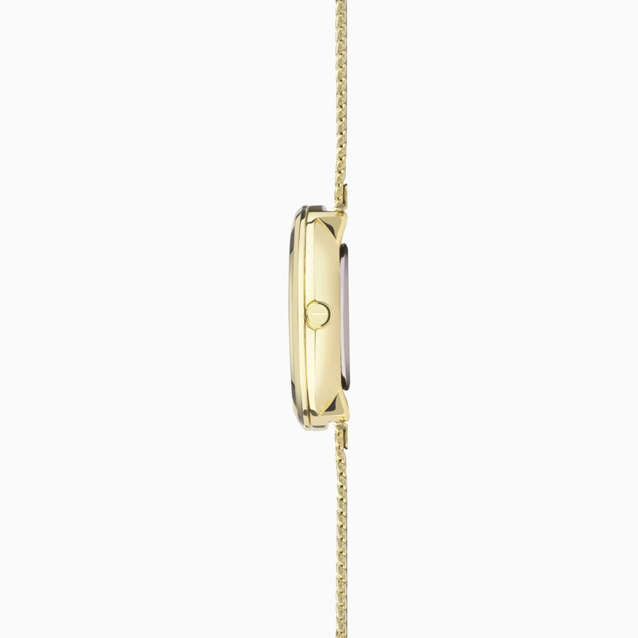 Accurist Accurist Jewellery Ladies Watch | Gold Case & Stainless Steel Bracelet With Black Onyx Dial | 28mm