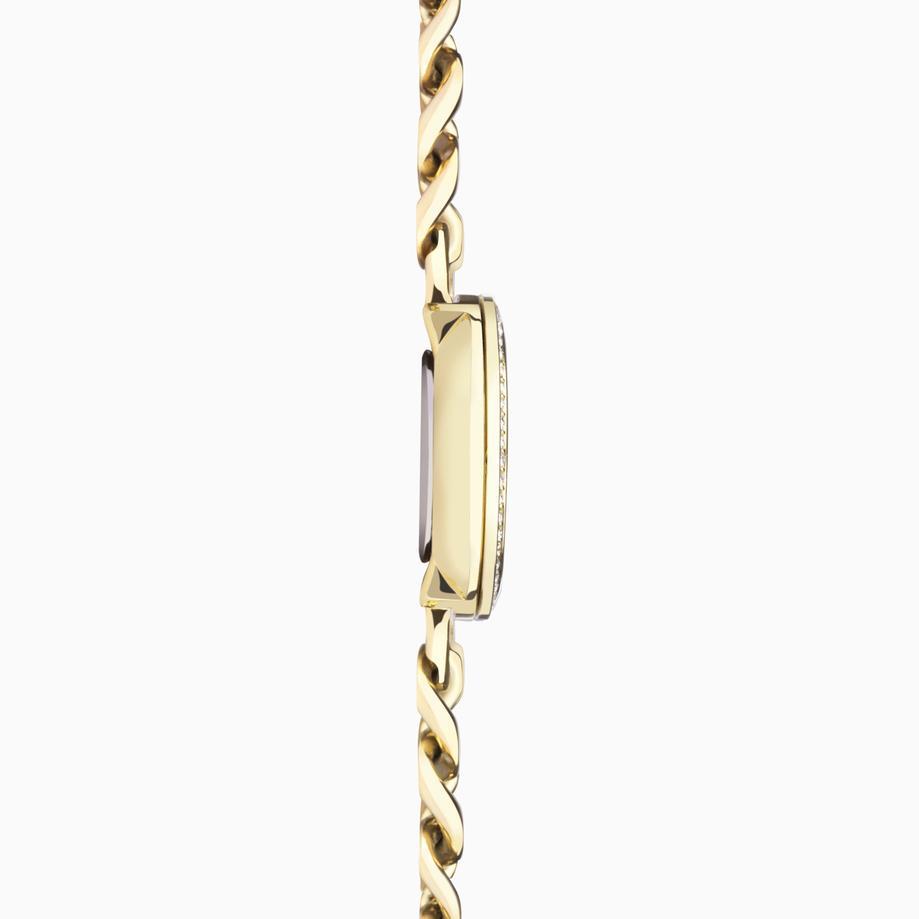 Accurist Accurist Jewellery Ladies Watch | Gold Case & Stainless Steel Bracelet With Black Onyx Dial | 28mm