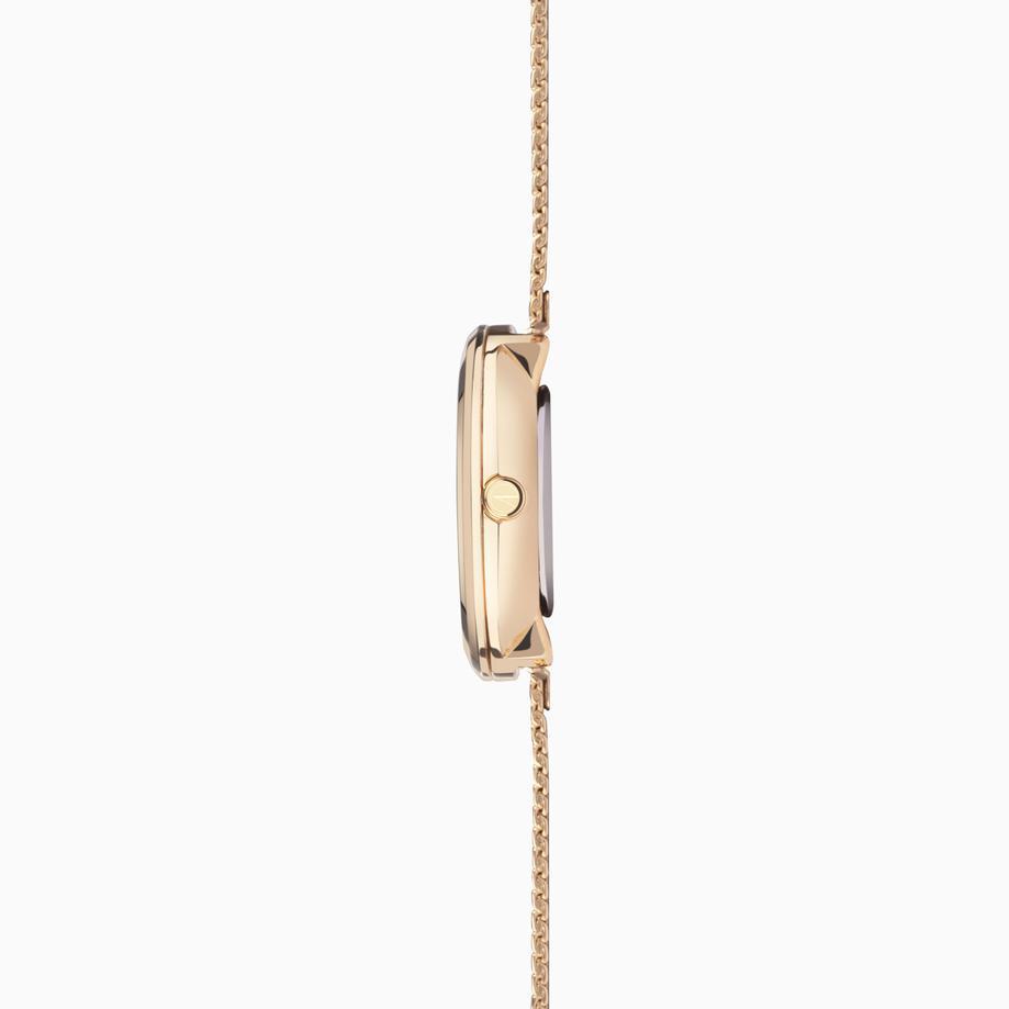 Accurist Accurist Jewellery Ladies Watch | Rose Gold Case & Stainless Steel Mesh Bracelet With Mother Of Pearl Dial | 28mm
