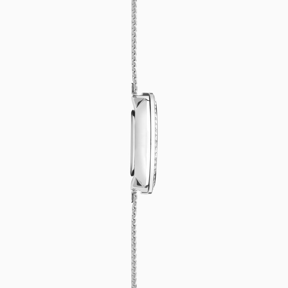 Accurist Accurist Jewellery Ladies Watch | Silver Case & Stainless Steel Bracelet With Rose Quartz Dial | 28mm