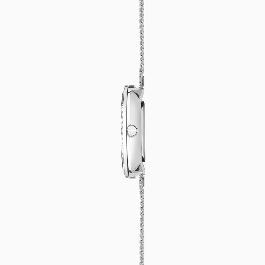 Accurist Accurist Jewellery Ladies Watch | Silver Case & Stainless Steel Bracelet With Rose Quartz Dial | 28mm