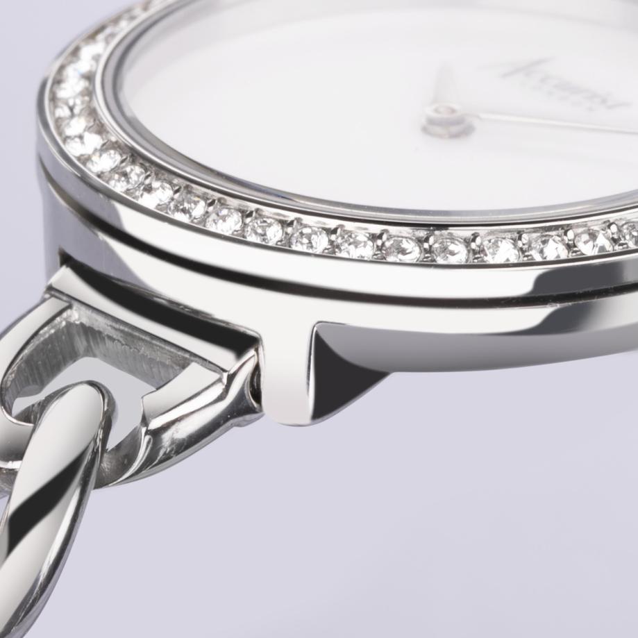 Accurist Accurist Jewellery Ladies Watch | Silver Case & Stainless Steel Bracelet With White Dial | 28mm