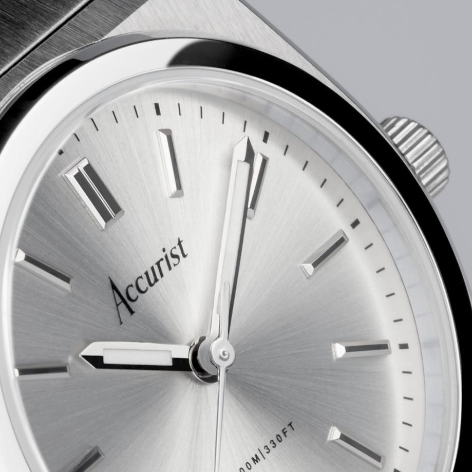 Accurist Accurist Origin Ladies Watch | Silver Case & Stainless Steel Bracelet With Silver Dial | 34mm
