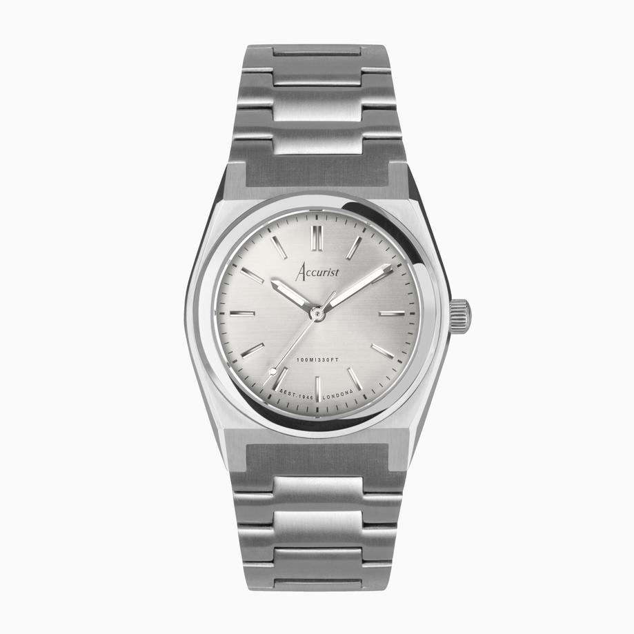 accurist Accurist Origin Ladies Watch | Silver Case & Stainless Steel Bracelet with Silver Dial | 34mm