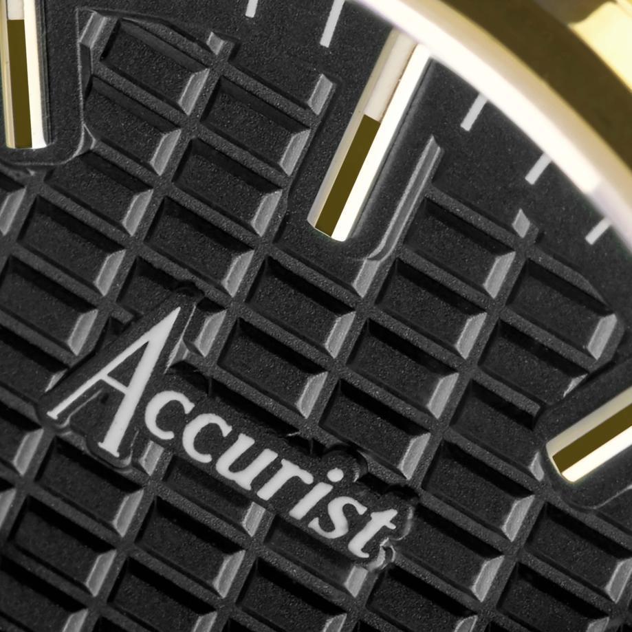Accurist Accurist Origin Men’s Watch | Gold Case & Stainless Steel Bracelet With Black Dial | 41mm
