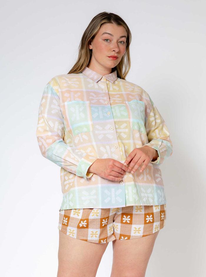 ace & jig alma shirt | spring 25 | meringue