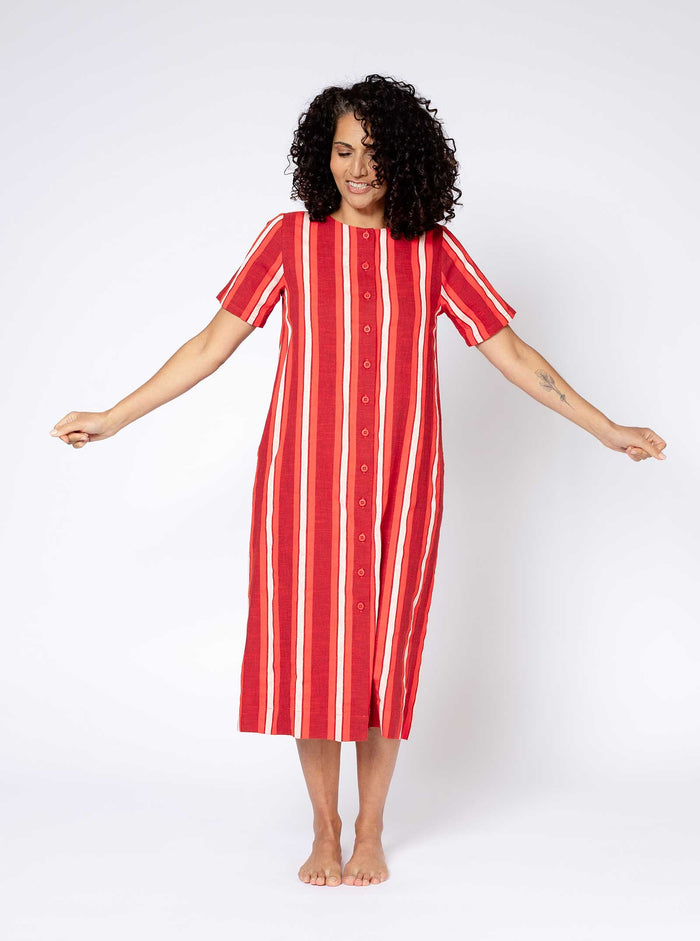 Ace & Jig Edith Dress | Pre Spring 25 | Madder