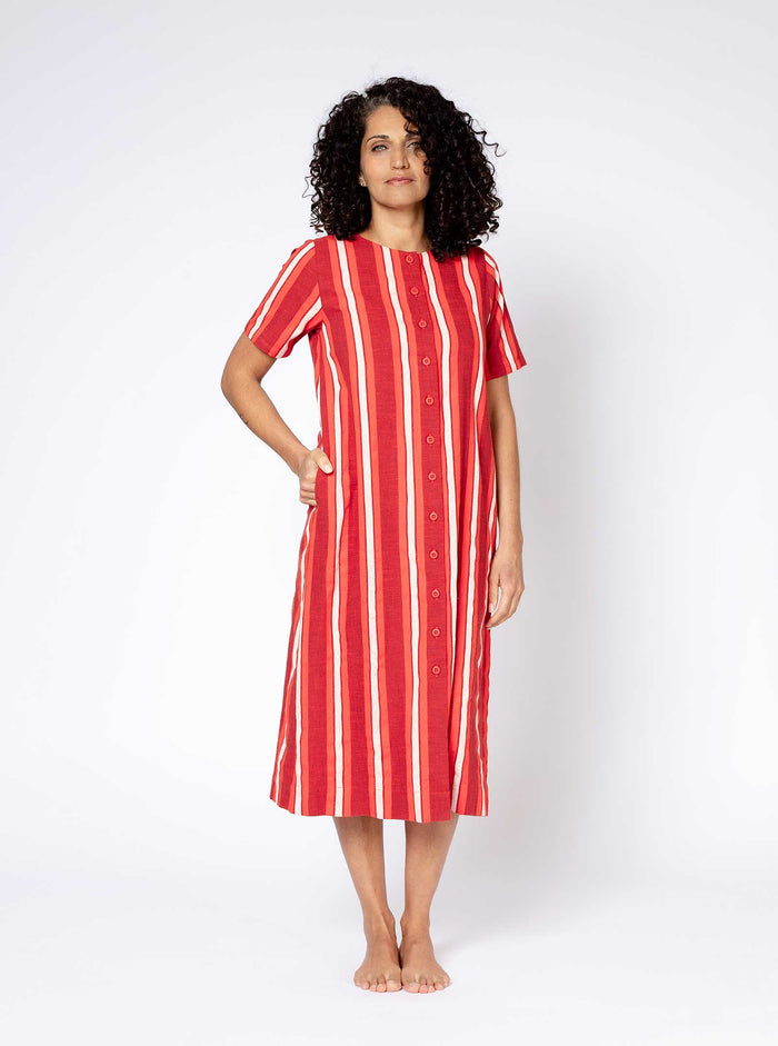 ace & jig edith dress | pre spring 25 | madder