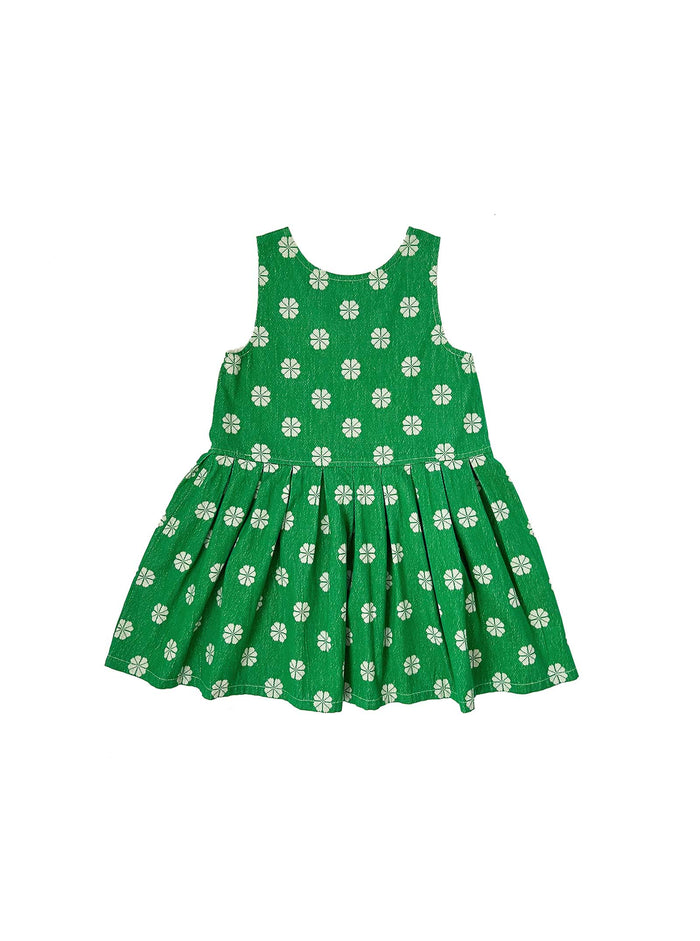 ace & jig kids daisy dress | spring 25 | green daisy