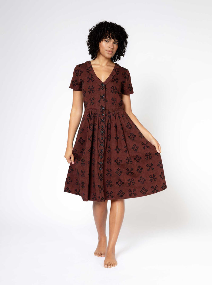 ace & jig miranda dress | spring 25 | ganache